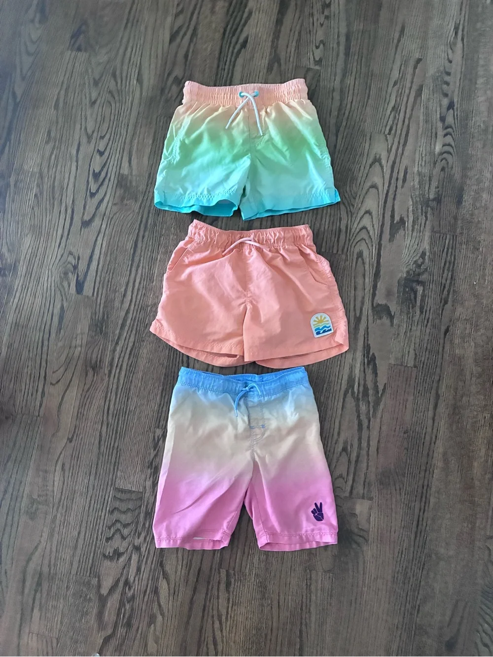 Old Navy Kids Swim Trunks - Aqua, Peach, Pink (SET OF 3)